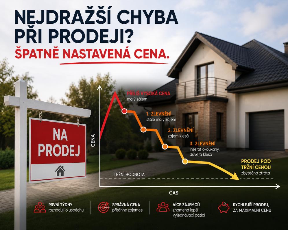 Nejdražší chyba při prodeji nemovitosti není špatná fotka